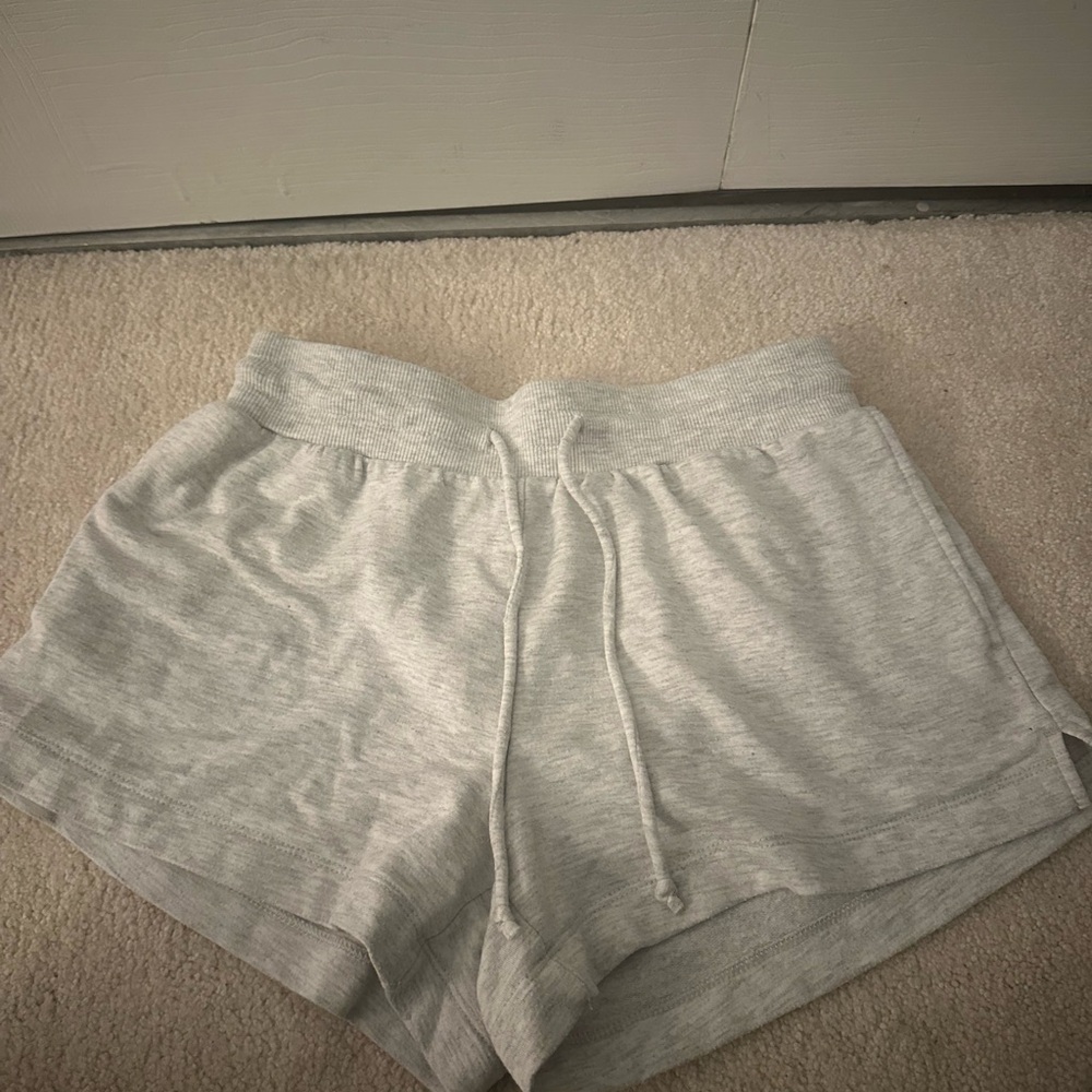 Stars Above Light Gray Athletic Shorts